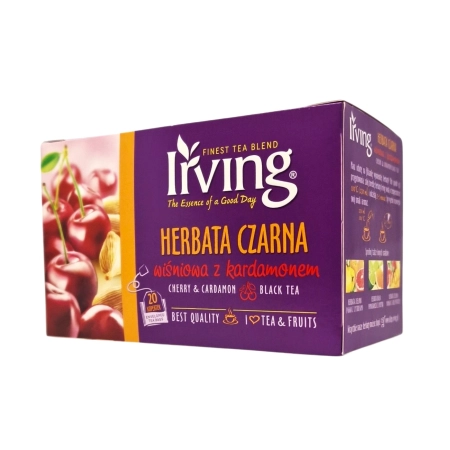 Herbata IRVING czarna wiśniowa z kardamonem 20 torebek